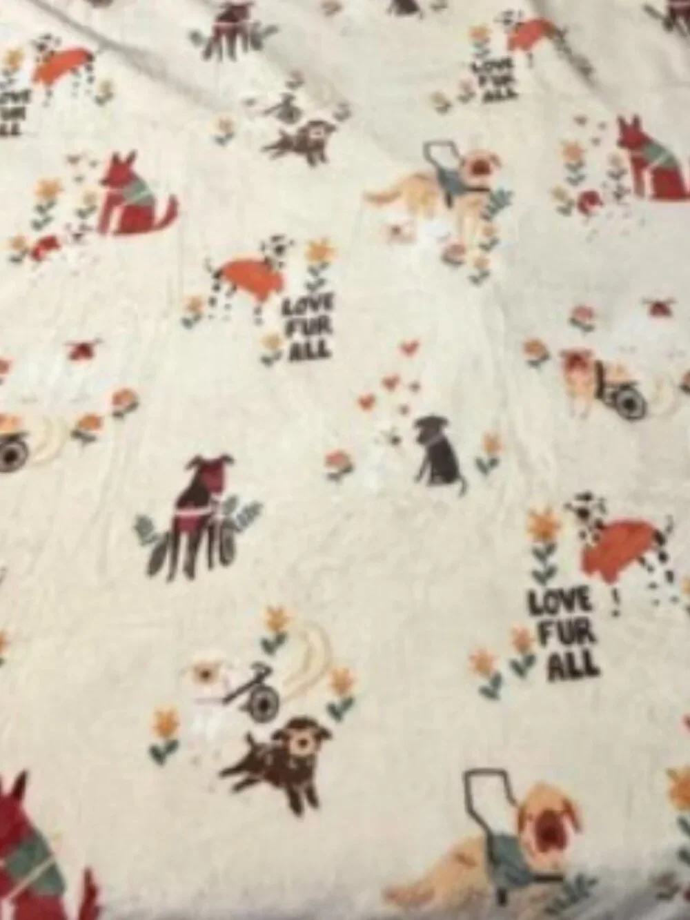 NWT ~ The Big One- "Love Fur All" Service Dog Blanket, Measures:  5 ft. x 6 ft. - Picture 4 of 9